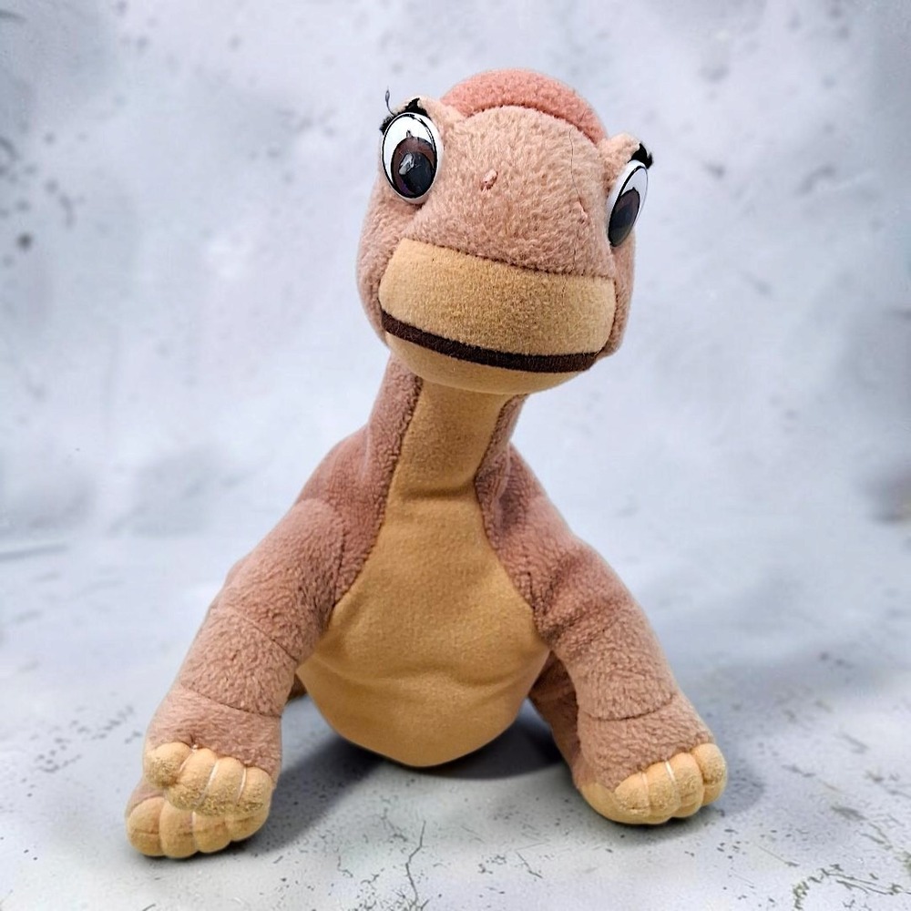 VTG 1997 Land Before Time Littlefoot Plush Dinosaur Flop a Saurus Animal 8" Rare